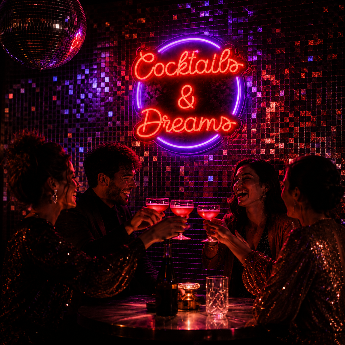 Cocktails and Dreams - LED NEON